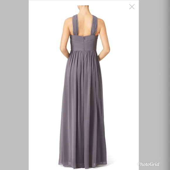 Slate & Willow- Charcoal Hayley Halter Gown - Picture 7 of 9